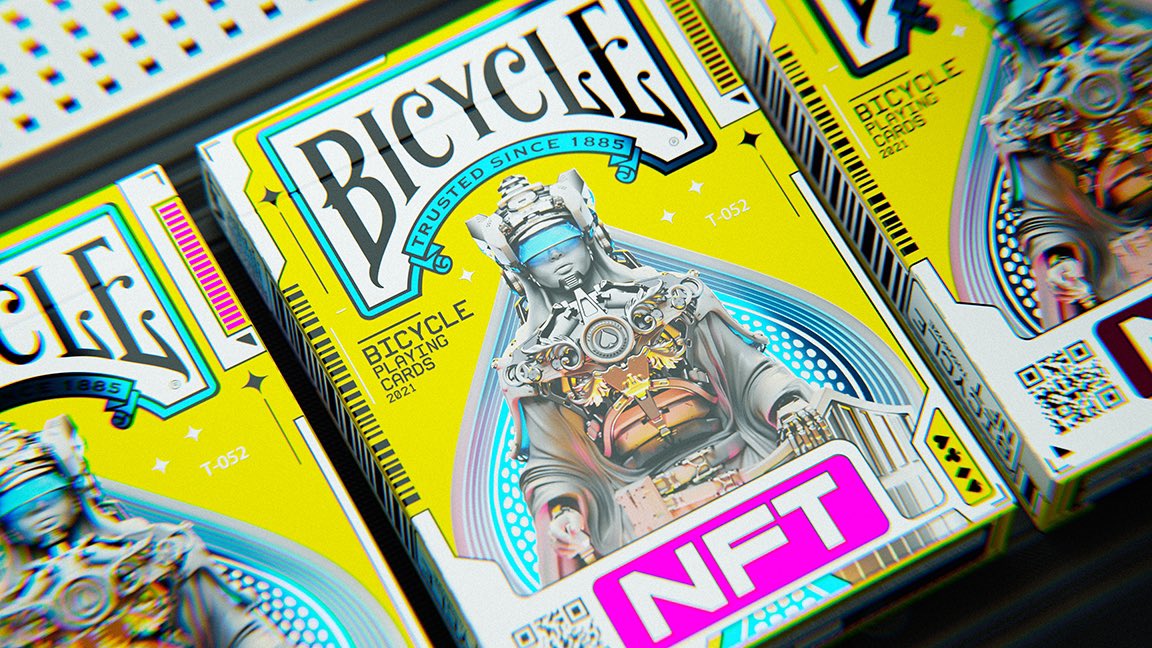 Our NFT collection featuring our iconic cards transformed 1000 years into the future by artist Adrian Valenzuela is LIVE. 24 NFTs will drop for auction in December on the Kolectiv platform grouped by suit every few days, with the jokers dropping unexpectedly. SPADES LIVE 2PM ET