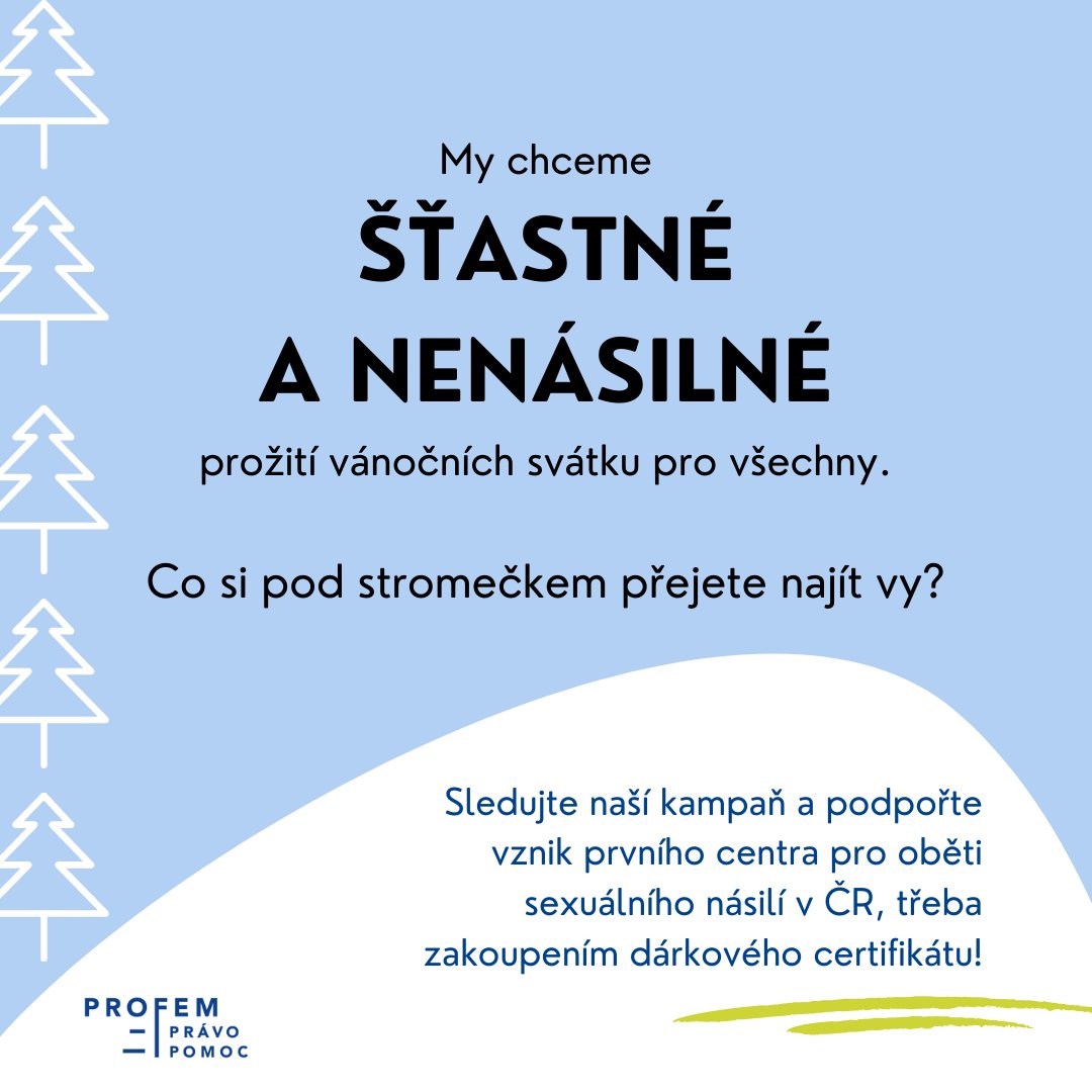 proFemOPS's tweet photo. Obětem sexuálního násilí a jejich blízkým bychom chtěli pod stromeček nadělit dostupnou pomoc a komplexní centrum, kde najdou veškeré potřebné služby. 
Nechcete se s námi na tento dárek složit? 🎁
https://t.co/LYppKdDkf4 https://t.co/zRoymuk4NW