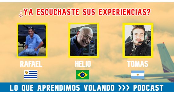 Estamos muy entusiasmados con el crecimiento del #PODCAST. Es un verdadero honor contar con @MTA_Augusto como especialista y recibir tanto apoyo de la comunidad.  Disponible en Spotify y otras plataformas. spoti.fi/31FWPHj <a href="/LQAV_podcast/">Lo que aprendimos volando - Podcast</a>