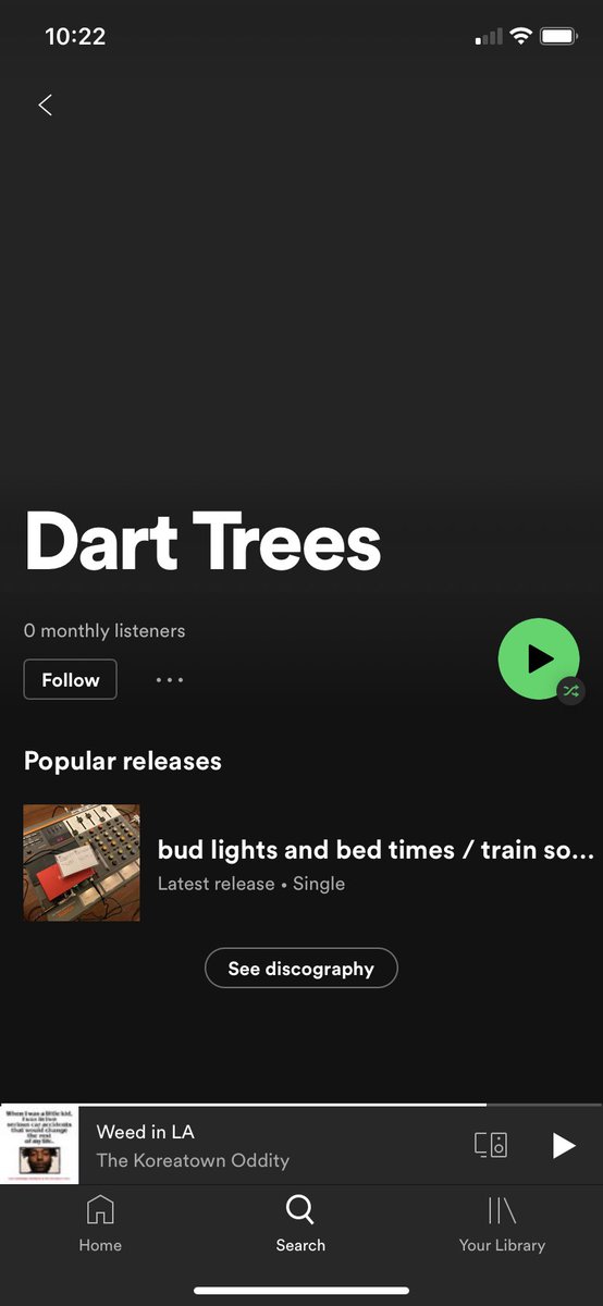 wanna feel cool and part of an exclusive underground club ???!?! wanna be annoying and say you knew a band before they blew up?? be our first spotify listener!!