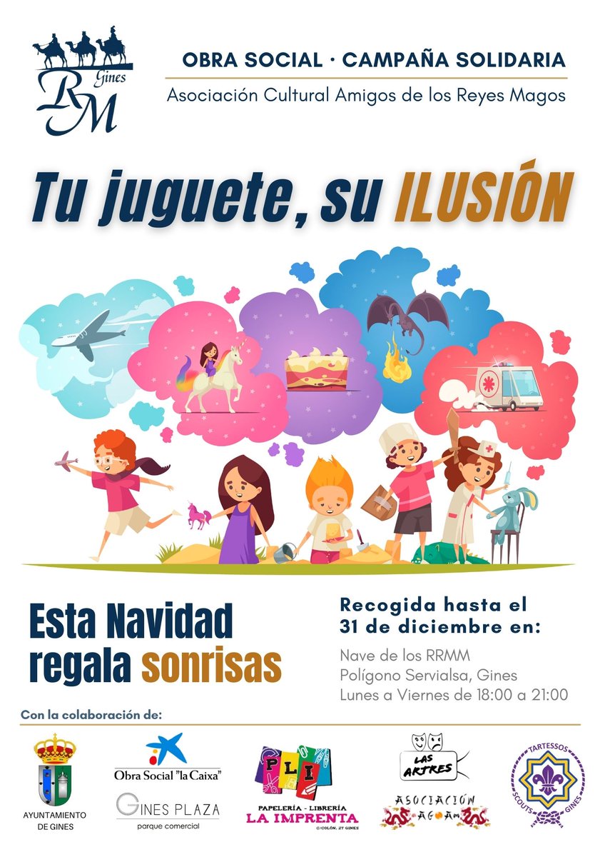 AsoAGOA's tweet photo. Streams Benéficos "Tu Juguete, Su Ilusión".

Bizum Las Artres: 611 03 79 83

Concepto: TJSI

Donación Mínima: 1€

Enviar un WhatsApp con captura de la donación (tapando la cuenta bancaria) con nombre, primer apellido y ciudad, para tener los datos de contacto de cara al sorteo. https://t.co/nQbjyYRLmf