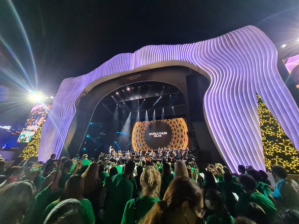 fergaldempsey's tweet photo. The stage is set!

@IrelandatExpo putting on a great show live from @expo2020dubai https://t.co/HwTA52qXTO