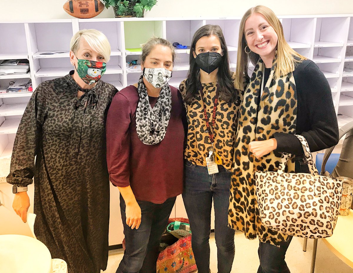 At CEW South, we are “Wild about Winter” and Ms. Wolff, Ms. Crowe, Ms. Basalyga, and Ms. Wise showed off their animal prints! <a href="/CCSDConnects/">CCSDConnects</a>