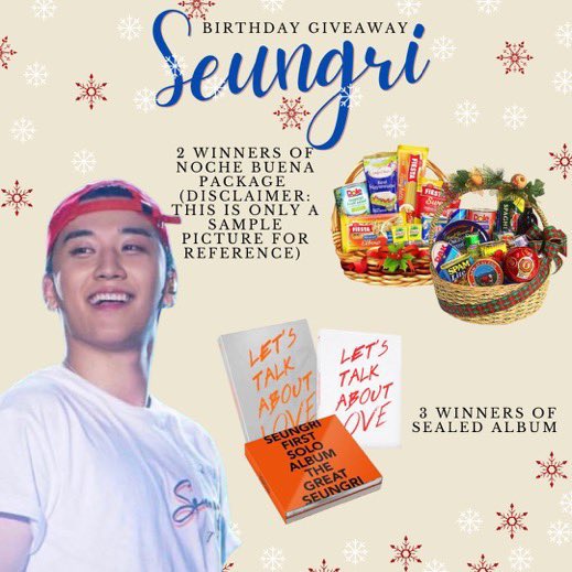 ULIKE_TTTOPSHOP's tweet photo. Here are the prizes for SEUNGRI'S BIRTHDAY GIVEAWAY, which will be drawn soon. If you haven't yet joined the giveaway, you can still send your entries. Good luck to everyone! https://t.co/A4mMcVl7KI