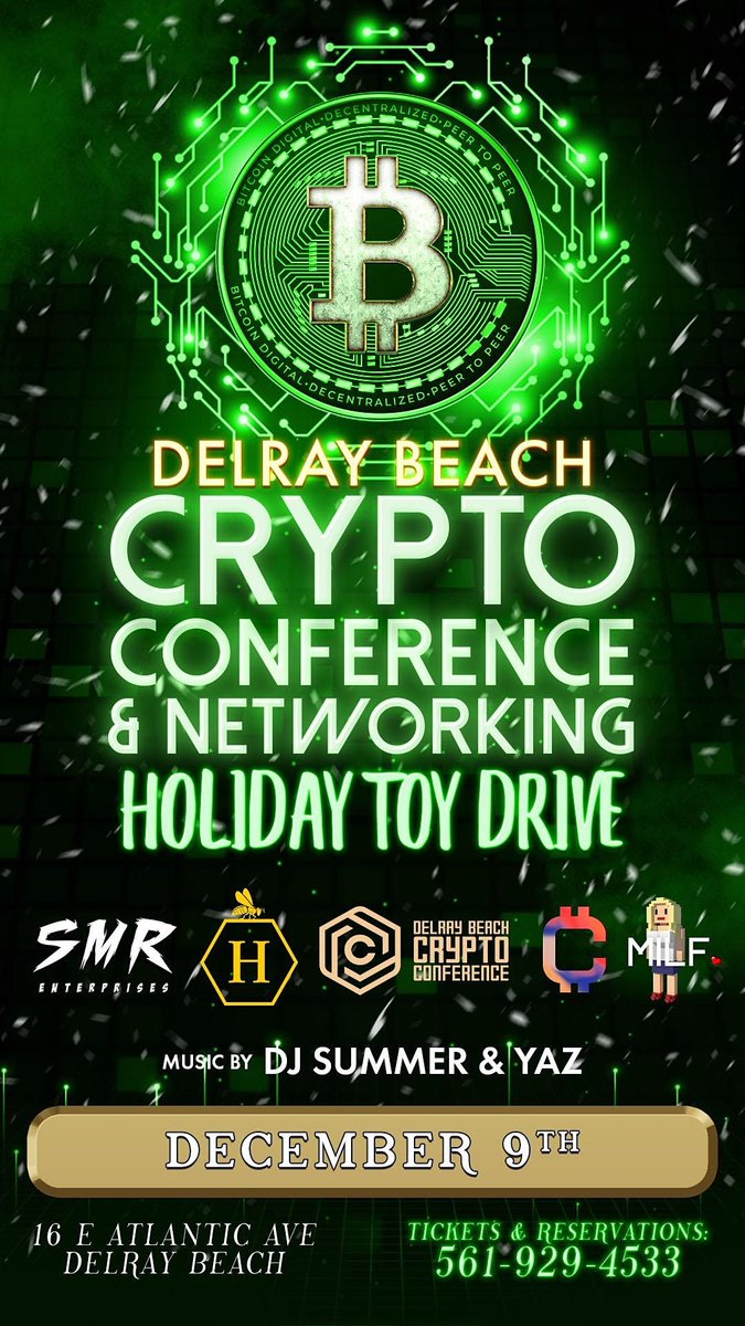 It is an honor to speak tonight at the Delray Cryptocurrency Conference. It is very exciting!