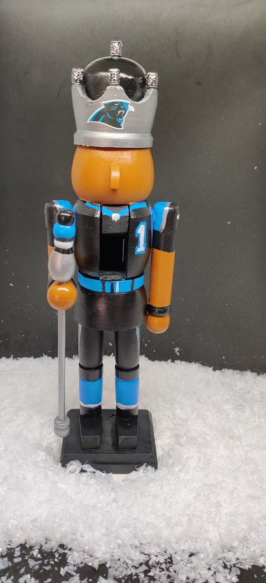 sd_russell's tweet photo. Carolina Panthers Nutcracker https://t.co/uuk6zYoEVC