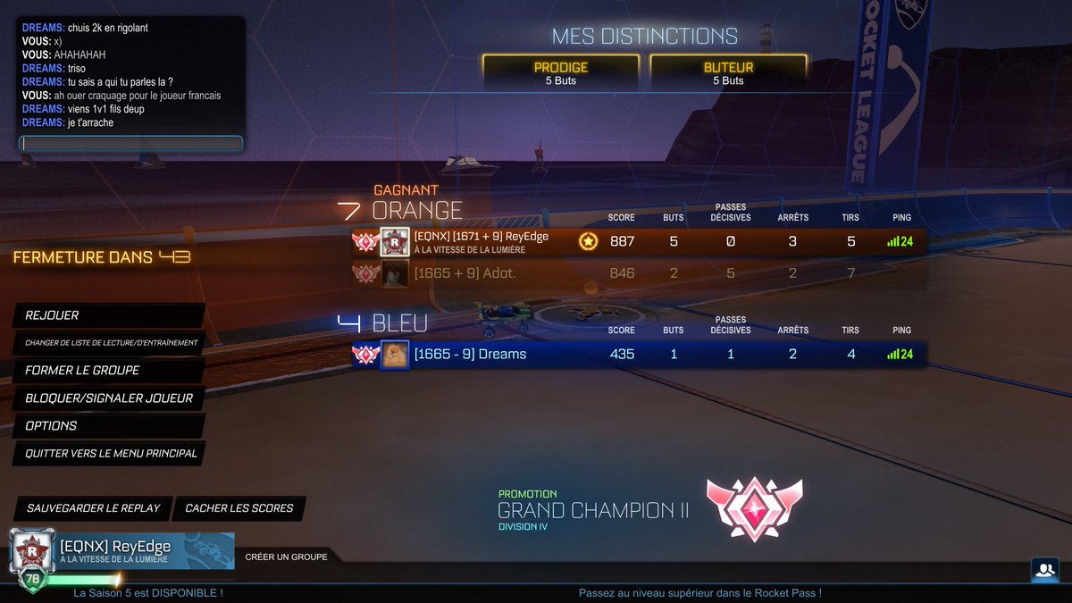 ReyEdgeRL's tweet photo. jsp c qui mais t très drôle mon gars
#trash #RocketLeague https://t.co/J8NfGZUPq8