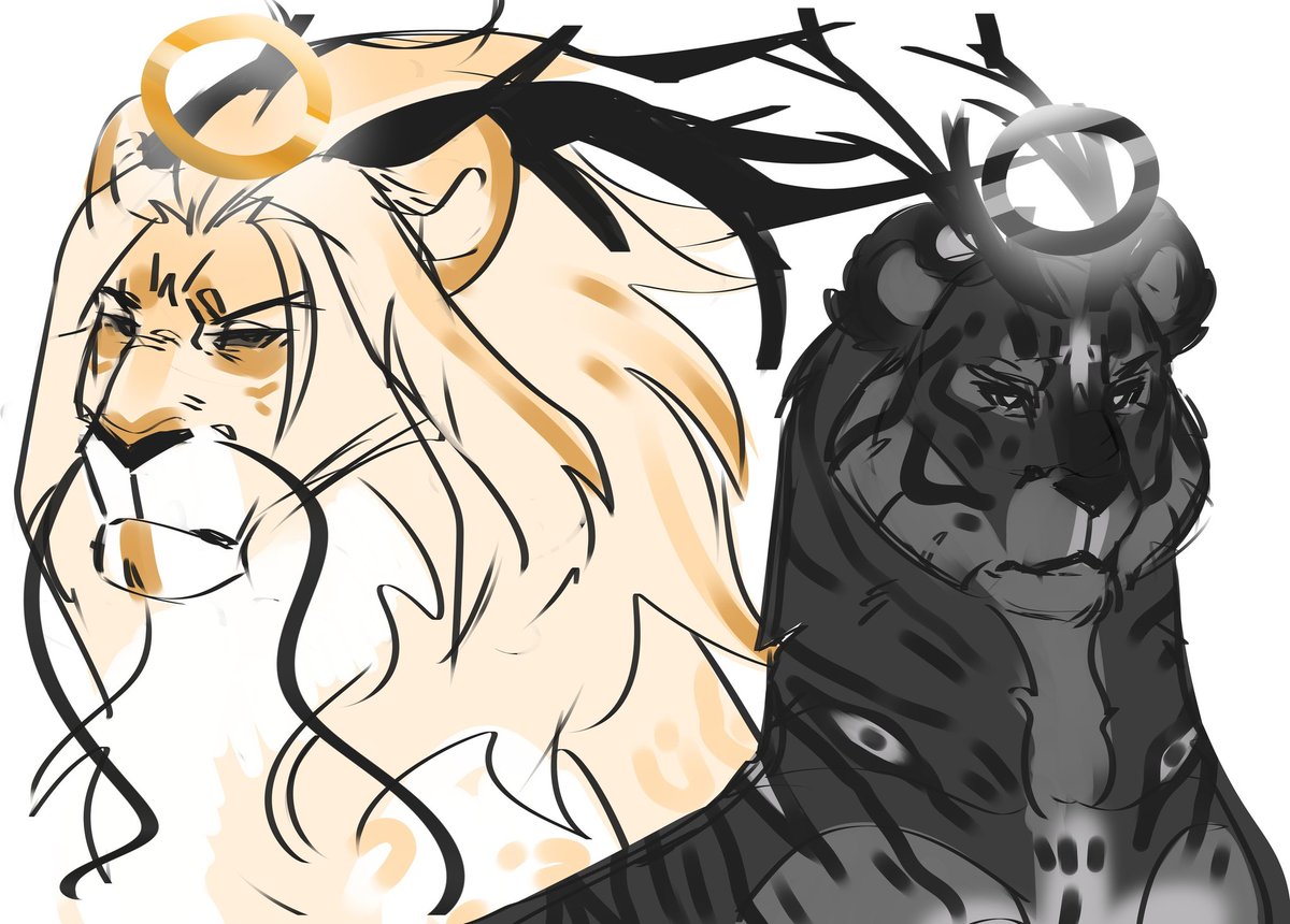 _LiLiaLink's tweet photo. #art #TheLionKing #tlk
#lion #tiger
#Senlin
Gods of my setting, Lion Ilhan and Tiger Dahan https://t.co/jF6xO2RBop