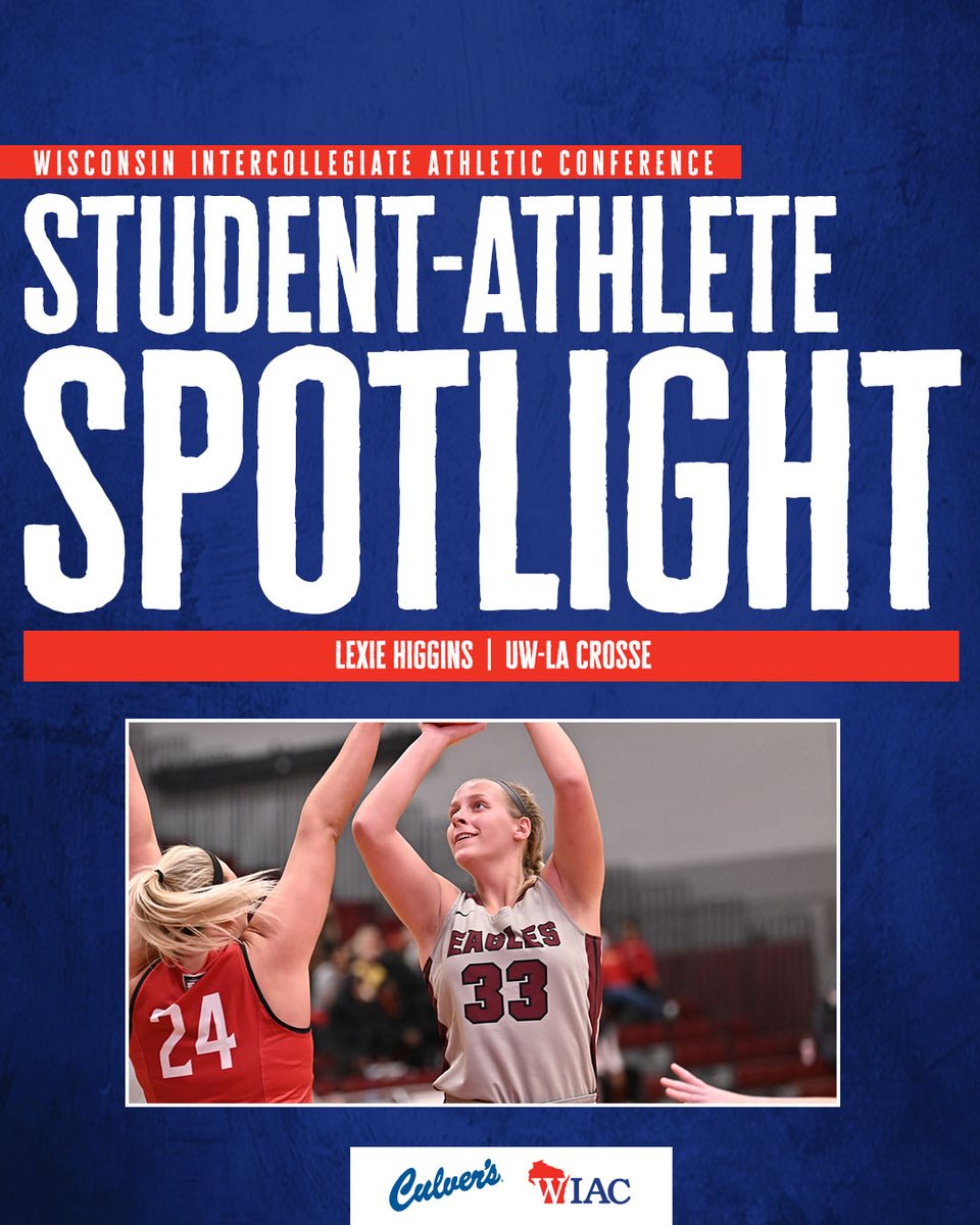 wiacsports's tweet photo. #WIACBBALL | This week's Student-Athlete Spotlight (pres. by Culver's) features @UWLAthletics Lexie Higgins: https://t.co/PjgEA45LUd
#d3hoops https://t.co/athzxOqovG