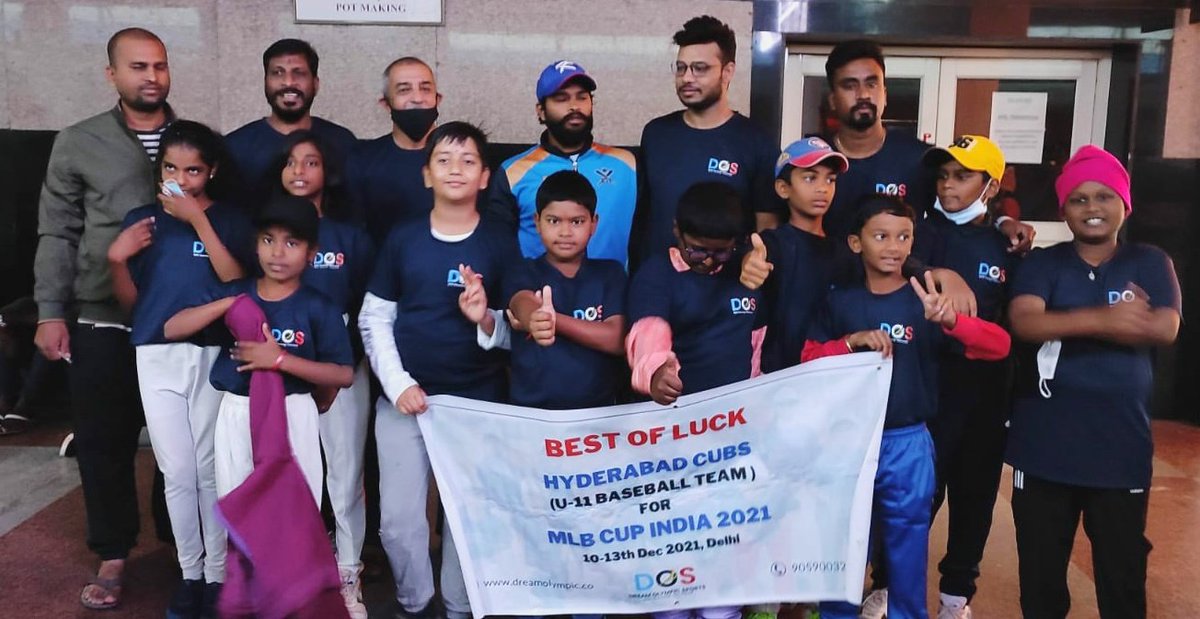 AnilGoudKTR's tweet photo. #Under11 #BaseBall team Heading to New Delhi for MLB Cup India 2021.
All the best to Little Champs ✊
#BaseballIndia #PLBIndia #DOS
#MLBCup 🏆🏆🏆 https://t.co/eVYBekgjsX