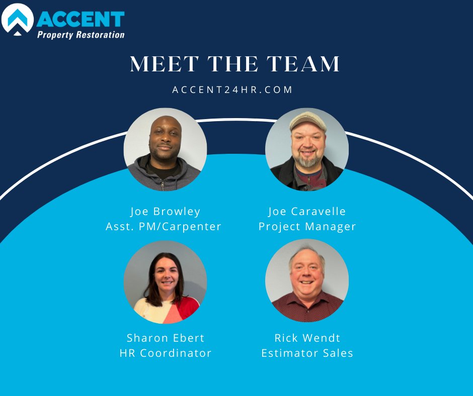 Please help us welcome Joe B., Joe C., Sharon and Rick to our team! We are excited to have you!