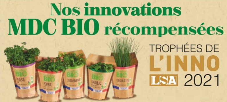 Très fier de ce prix <a href="/LSAconsommation/">LSA Commerce & Conso</a> pour notre gamme d'herbes aromatiques #Bio 👍 

Bravo aux équipes et à notre partenaire Bioplant avec qui nous avons développé ces produits 👏.