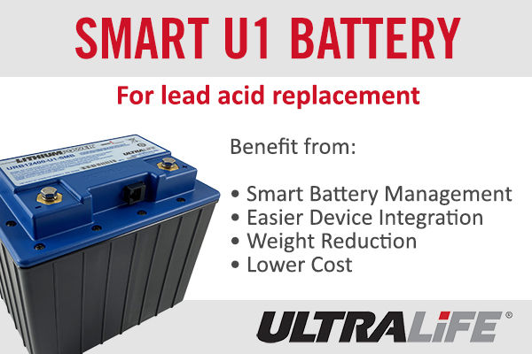 UltralifeCorp's tweet photo. #Ultralife's #LiFePO4 #batteries allow #OEMs, #ODMs, #ContractElectronics #Manufacturers & #EMSproviders to switch from sealed #leadacid to benefit from lower cost, weight reduction and more. The U1 #smartbattery (URB12400-U1-SMB) is a prime example: https://t.co/HFjBm9xy6K https://t.co/9N3DjBedLE