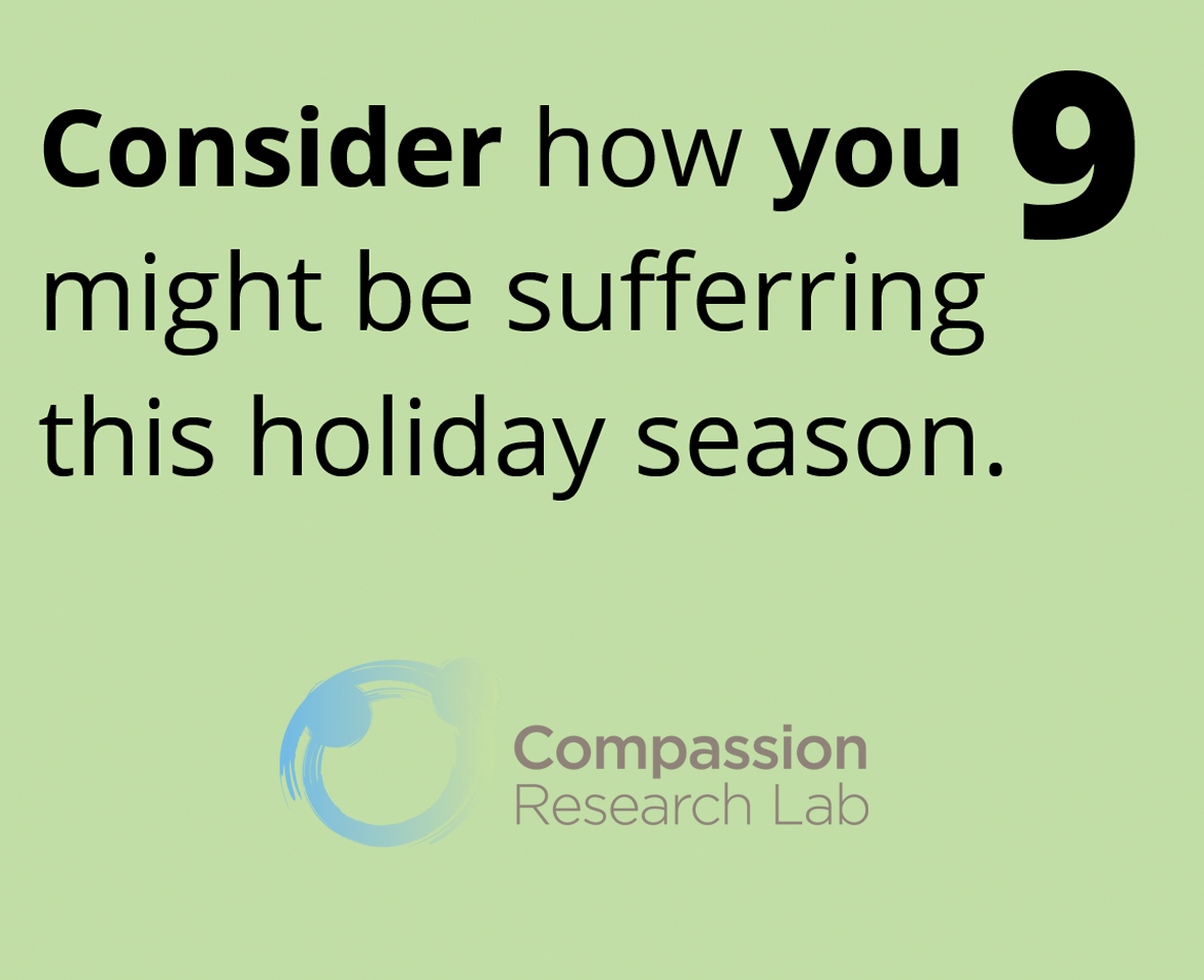 CRLinaction's tweet photo. Its day 9. It’s okay to not be okay this holiday season😢. #31daysofcompassion #compassionchristmascalendar #ucalgary #research #sciencecommunication https://t.co/us5GPw6lTS