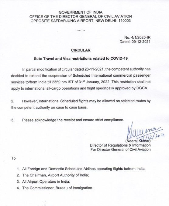 AshishP53310909's tweet photo. @SingaporeAir Will I get my money back for the booking I have made on 2nd January
Have you got this kind of update from India India has banned flight till 31st January, please find out about it and upload this information on your website https://t.co/e1kqj9znU0