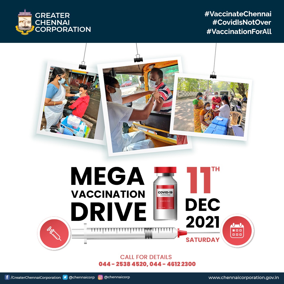 chennaicorp's tweet photo. Dear #Chennai
We need to get better immunity to fight against the #Omicron virus.
Two shots of vaccine gives better immunity against #COVID19.
Let's get #immuned Chennai!
#Vaccinationforall 
#GetVaccinated
#Vaccinationsaveslives https://t.co/zAhHd6s7ef