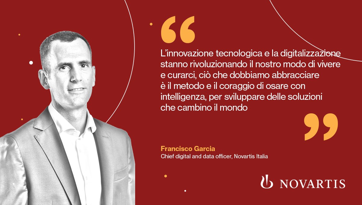FregaPasquale's tweet photo. Nell'ultimo narrative paper #ReimmaginareIlFuturo, Francisco Garcia, CDO @NovartisItalia, associa l'innovazione al coraggio di osare. Facciamo la differenza grazie a soluzioni sempre più digital, per un nuovo modo di curarci e di vivere. #goodpharma https://t.co/H6jyywzgq1 https://t.co/AtNuu0poWk