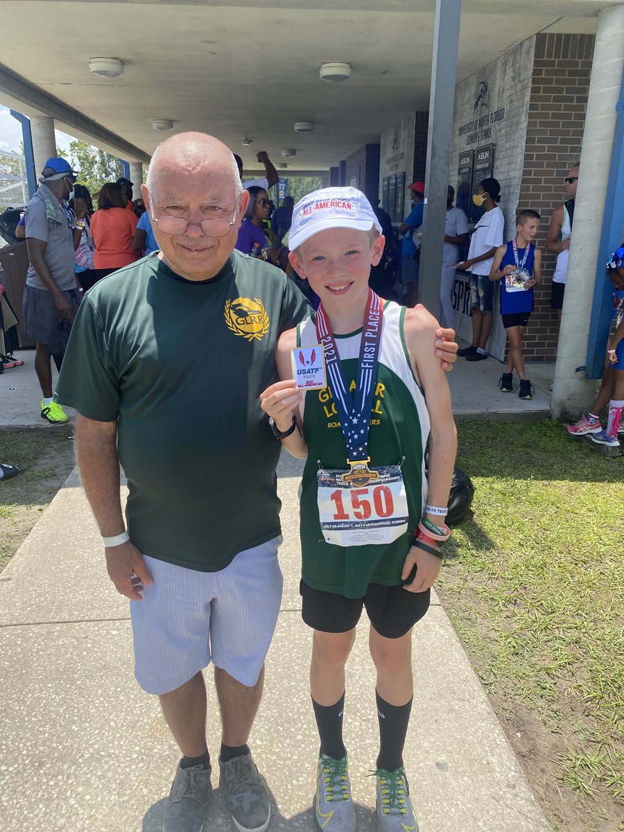 jdfhere's tweet photo. Michael won the 3000m National Championship at Track and Field Junior Olympics in Jacksonville. Saturday, in Kentucky, he looks for the double at Cross Country Junior Olympics. #GLRR https://t.co/rqPRtuL2of