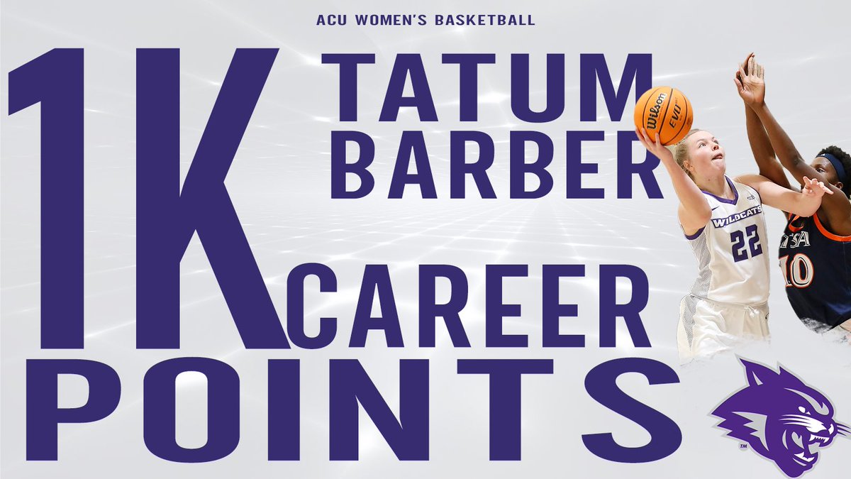 As a grad transfer for the Wildcats, Tatum Barber has reached an impressive milestone. 
Congratulations <a href="/tatum_barber/">tate</a> on 1,000 career points! 

#GoWildcats