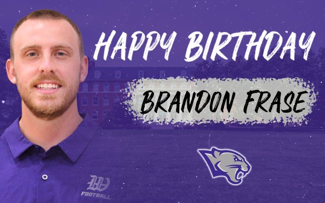 A Big Happy Birthday to our Defensive Backs Coach &amp; Special Teams Co-Coordinator <a href="/CoachFrase/">Brandon Frase</a> ! #OneTeamWesleyan