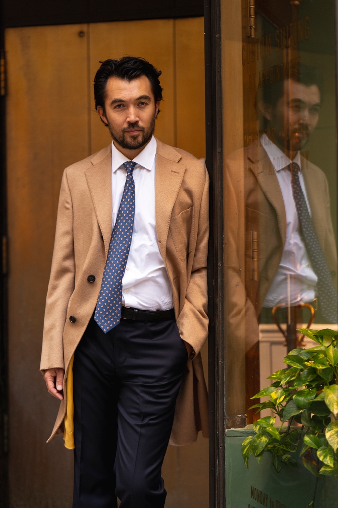 FSCNYC's tweet photo. Always be the best version of yourself.⁠
⁠
Baby camel hair topcoats, now available in Made to Measure. https://t.co/KWm9HS6FIA