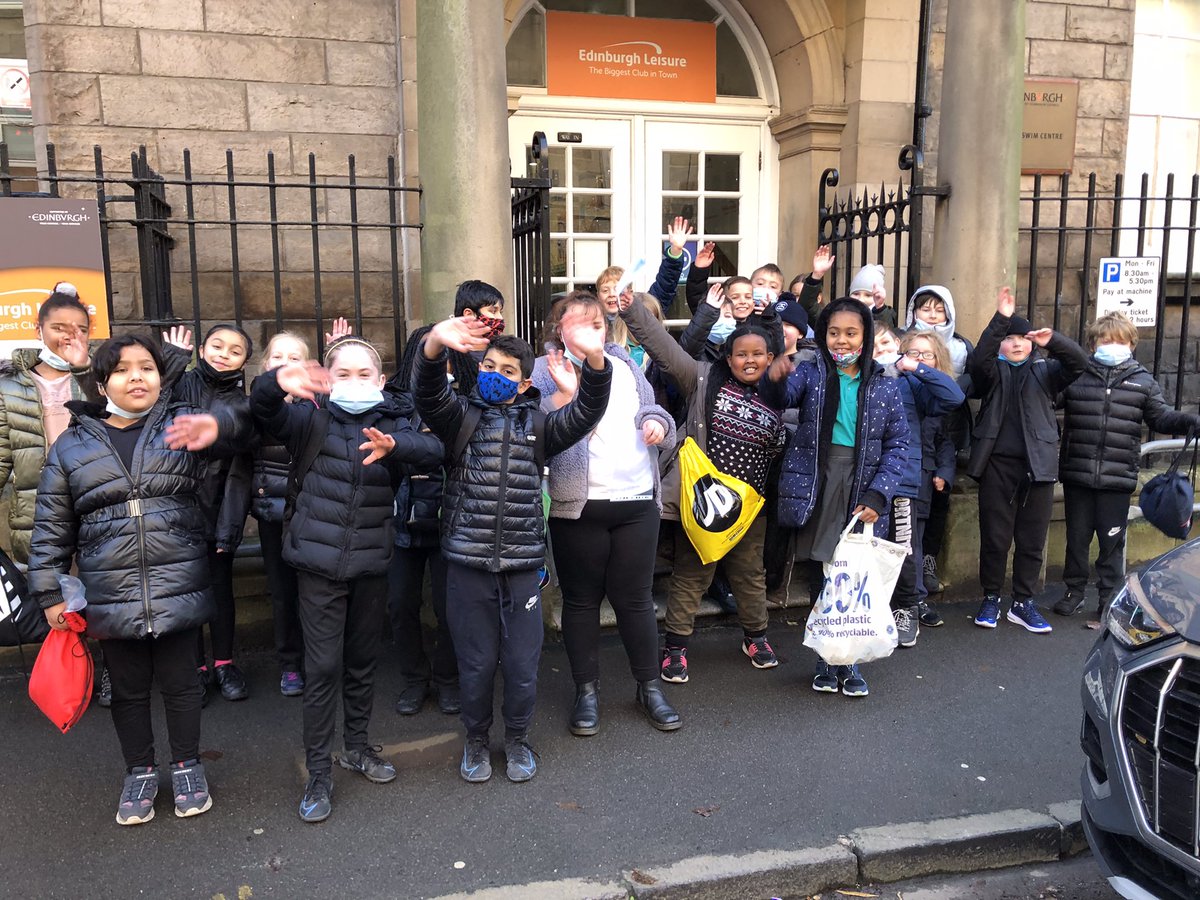 BalgreenPrimary's tweet photo. #Balgreenp5b Can you feel the excitement as we reach Dalry Pool ready for our first lesson? Well done to everyone- especially those who were nervous! You smashed it! https://t.co/ts4FkmJ9l5