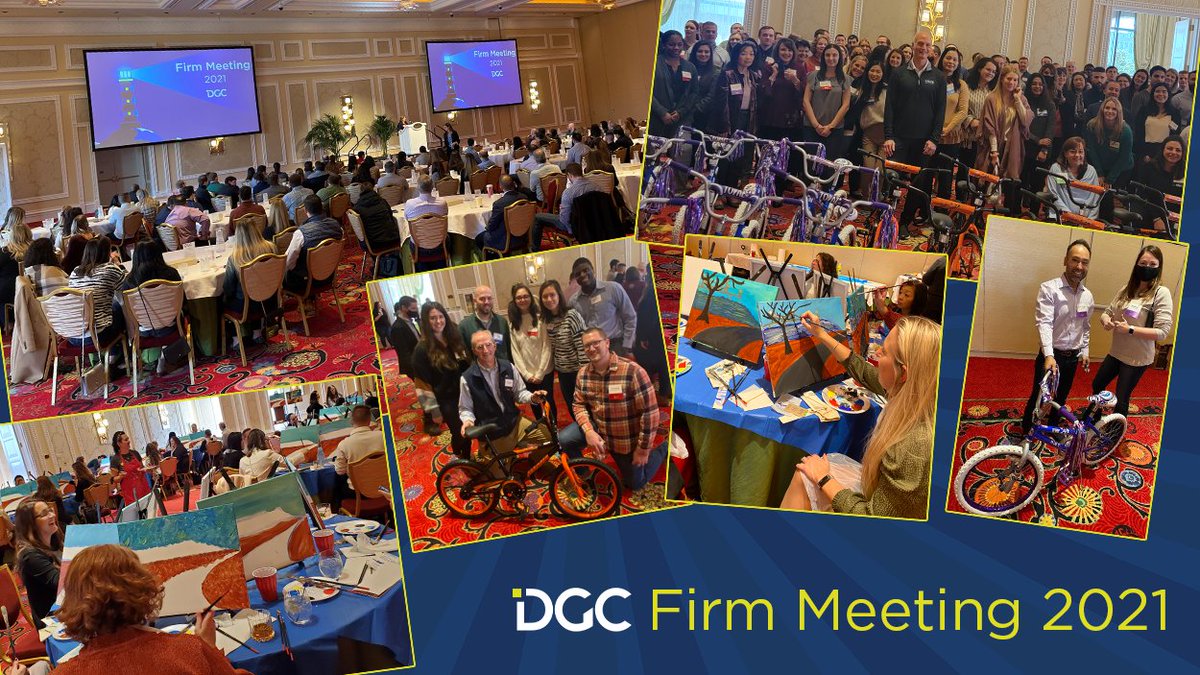 dgc_advisors's tweet photo. It’s our favorite day of the year! DGC held our annual Firm Meeting last week at Encore Boston Harbor. In addition to team activities like painting and cornhole, we built 22 bikes that were donated to the HOPE Worldwide Massachusetts. We always have fun when our team is together! https://t.co/CcOl7E6c4L