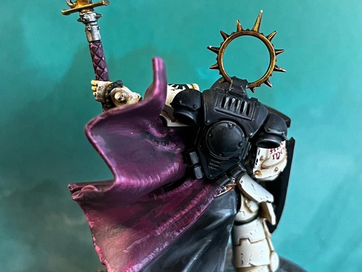 AsgardWargames's tweet photo. Finally finished Chapter Master Moddren of the #AngelsofAbsolution for this weeks #hobbythursday Tried a few new techniques out. Not bad for a first attempt I thought! #warhammercommunity #warhammer40k #warmongers #spacemarines #darkangels #successorchapter #spacemarineconversion https://t.co/yPR9O8BbWQ