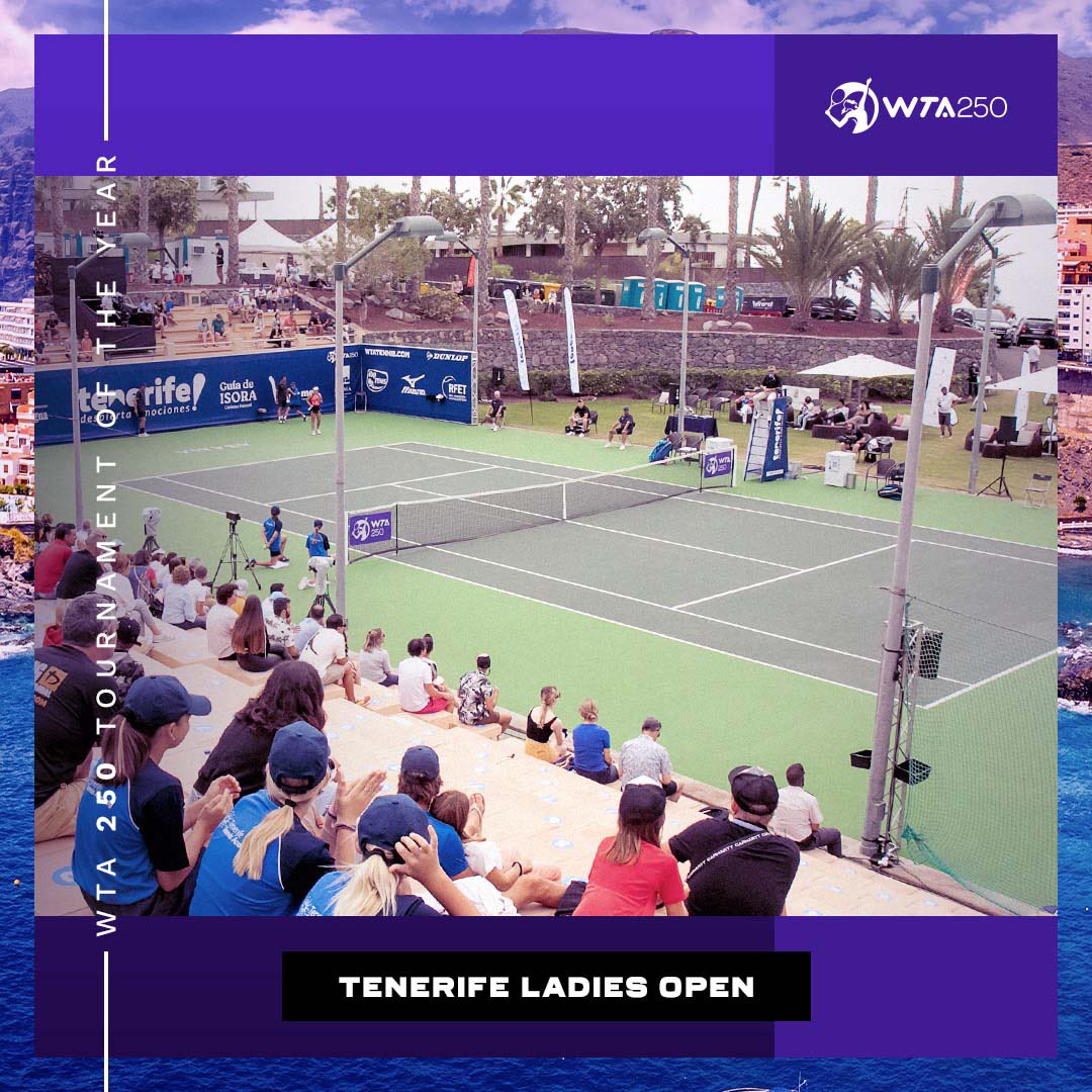 meftennisevents's tweet photo. WTA 250 #TenerifeLadiesOpen is the Tournament of the Year, as voted by @WTA players 🥲🤩

🥇 WTA 1000 - BNP Paribas Open (Indian Wells)
🥇 WTA 500 - St. Petersburg Ladies Trophy
🥇 WTA 250 (tie) - Tenerife Ladies Open AND Phillip Island Trophy (Melbourne)

#meftennisevents https://t.co/ztxZwwR3Sh