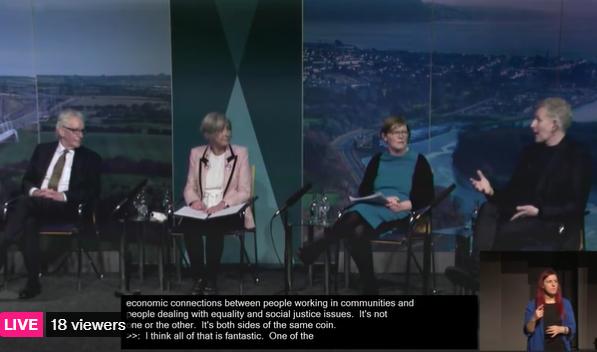 The_Wheel_IRL's tweet photo. Speaking at the #SharedIsland Dialogue at Dublin Castle, our CEO @DeirdreGarvey is highlighting the objectives of Shared Island, Shared Practices, a new all-island initiative launched by @The_Wheel_IRL and @NICVA on Monday. See: https://t.co/fBqX80Z7gX #SharedPractices https://t.co/JPXb3UkW4S