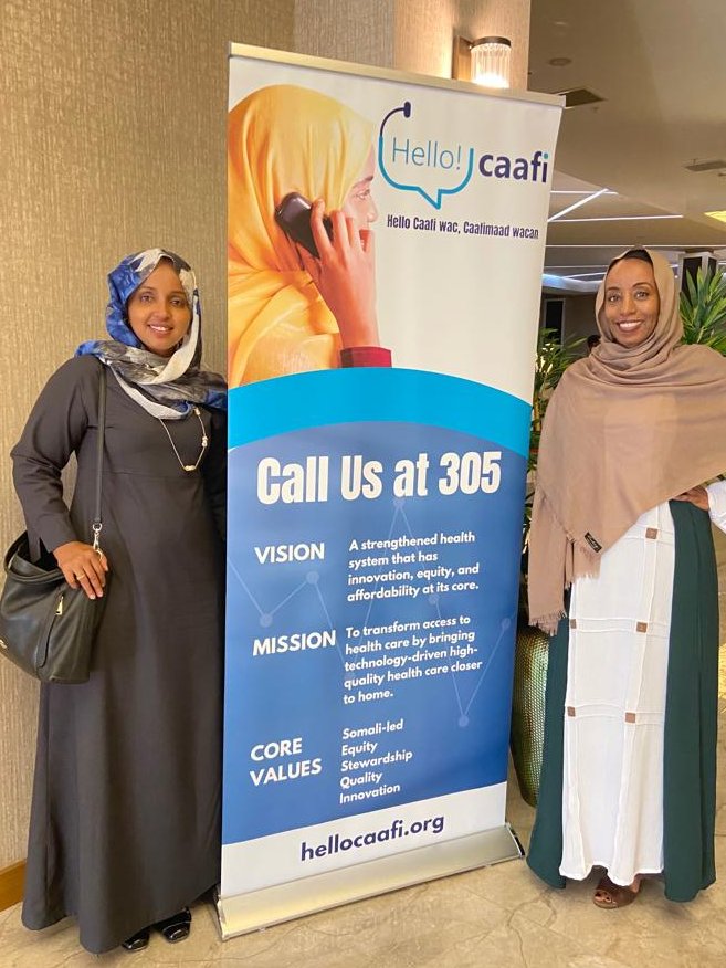 Thank you, Hodan for joining us today at <a href="/MogTechSummit/">Mogadishu Tech Summit</a>  ☺️ <a href="/HodanMHassan/">Hodan M. Hassan</a> <a href="/Sahra_Noor/">Sahra Noor</a>  #Health #tech #MTS2021
