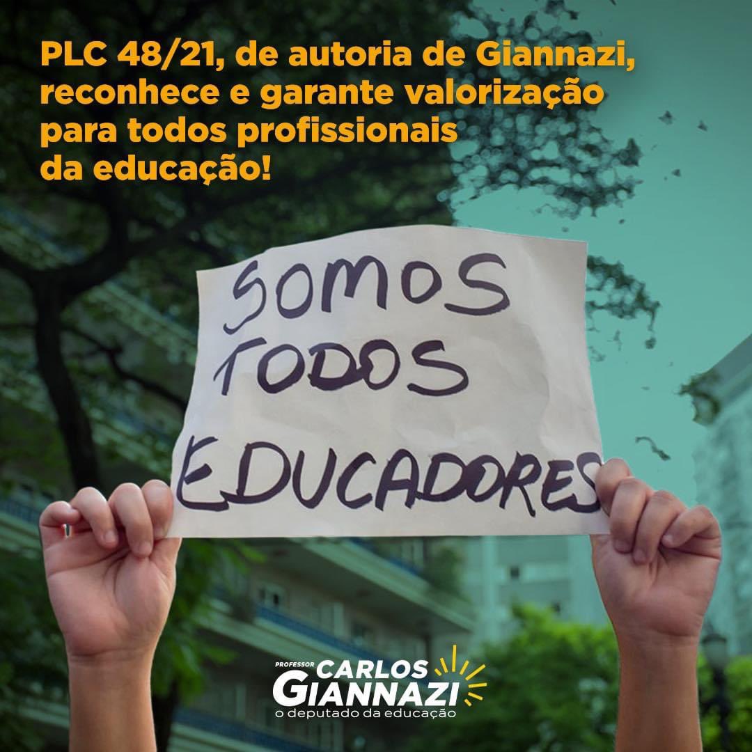 carlosgiannazi's tweet photo. Apresentei o #PLC48, que reconhece e garante valorização para todos os profissionais da educação.
O governo concedeu o abono Fundeb aos servidores do magistério, mas deixou de fora profissionais como os secretários de escola, o #QAE, #QSE e professores de escolas técnicas. https://t.co/OQVFrZWHPk