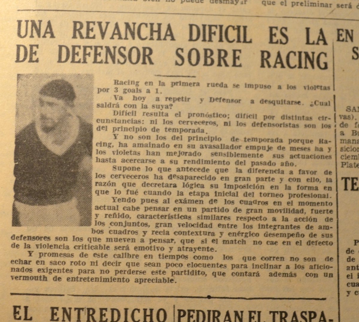 CosasTuertas's tweet photo. Un @DefensorSp - @RacingClubUru pero de 1934.

11/11/1934

#VamosLosPibes https://t.co/nSgNtvSPNj
