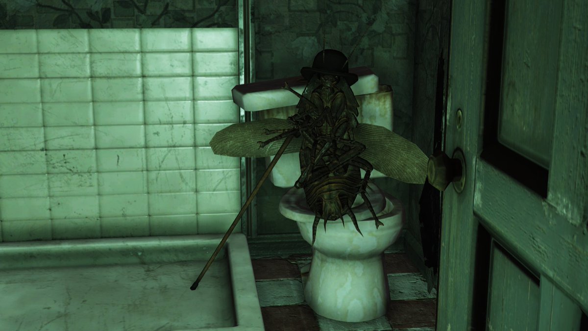 yermommalovesme's tweet photo. HOW ABOUT A LIL DAMN PRIVACY!? #Fallout76 #PhotoMode #VitualPhotograghy #Radroach #PS4share @yermommalovesme https://t.co/rUvrVKCRg6