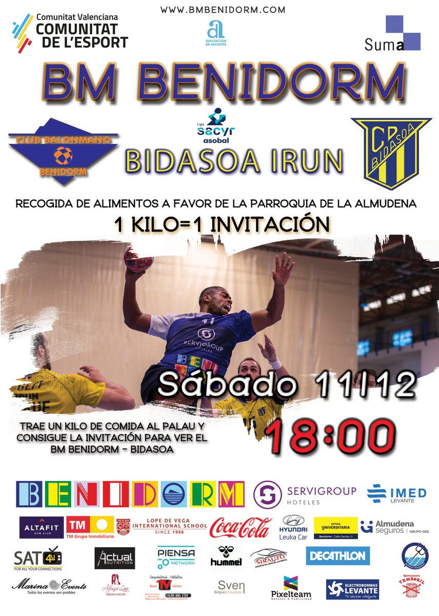 🎄🎄🎄 Seguimos el maratón de partidos... nos visita todo un ilustre, el <a href="/CDBidasoaIrun/">CD Bidasoa Irun</a> 

Además, 𝓡𝓮𝓬𝓸𝓰𝓲𝓭𝓪 𝓭𝓮 𝓐𝓵𝓲𝓶𝓮𝓷𝓽𝓸𝓼, por cada Kilo tendrás derecho a una invitación...