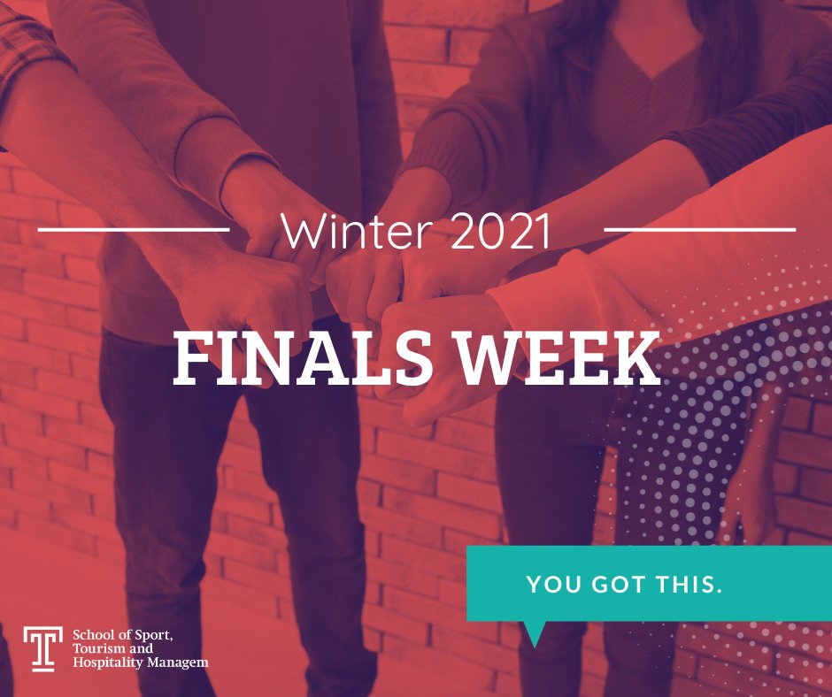TempleSTHM's tweet photo. Good Luck with Finals, Owls! #STHMstrong https://t.co/VFKEepdsY0