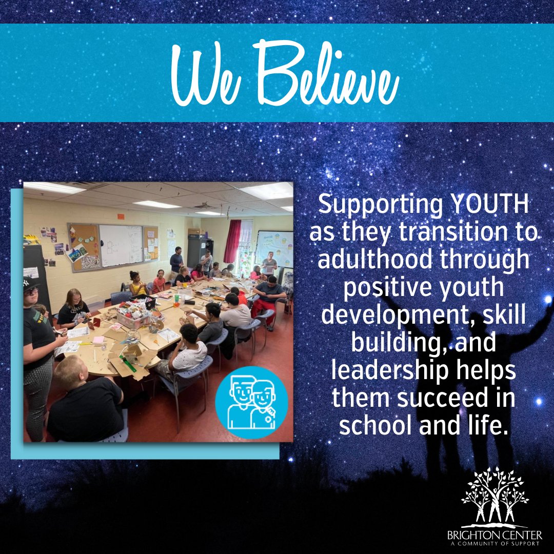 brightoncenter's tweet photo. We empower youth to have their voice heard and encourage them to envision what they want for their future while creating a plan to achieve it. #webelieve #acommunityofsupport https://t.co/L7a0msZILt