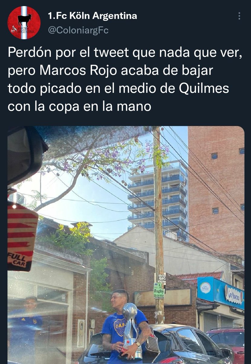 Out of context Quilmes tweet media