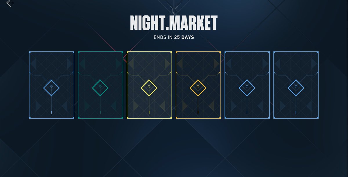 1tapvalorant's tweet photo. NIGHT MARKET IS FINALLY OUT 🥳

Reply under this tweet with what you got 😎 #VALORANT https://t.co/kWYn7Yeqay