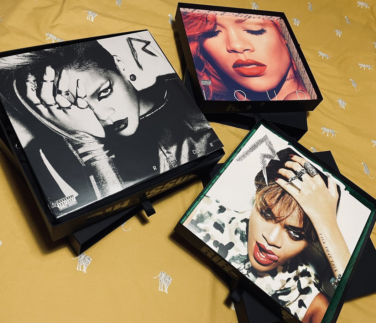 joecrook96's tweet photo. At this point my bedroom is just a warehouse of Rihanna merchandise #theRIHissue https://t.co/bhP0iHueST
