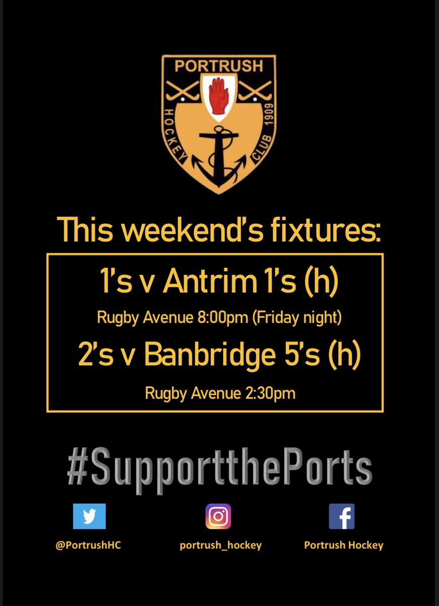 PortrushHC's tweet image. Mon the Ports 👊🏑