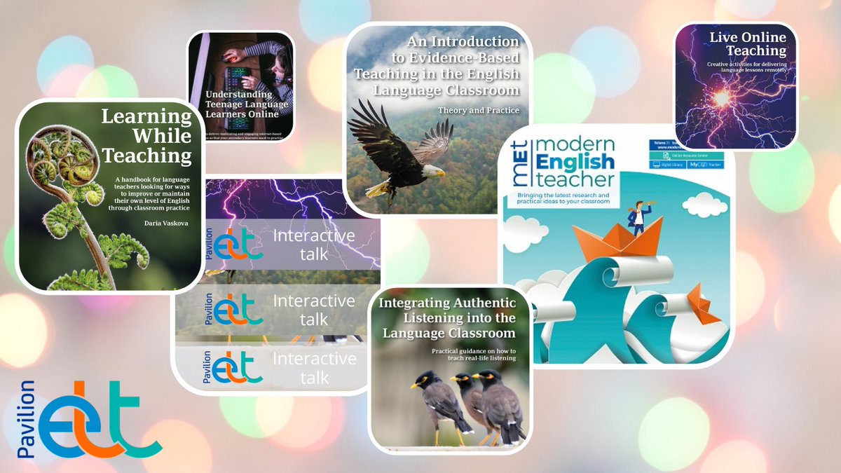 PavilionELT's tweet photo. What a year 2021 has been! At Pavilion ELT, we've had a really busy year, producing new materials, hosting events, and making exciting changes. We can't wait to introduce you properly to the new look MET in 2022, as well as bring you plenty of new books, events, content and more! https://t.co/Z1jaIHAdiM