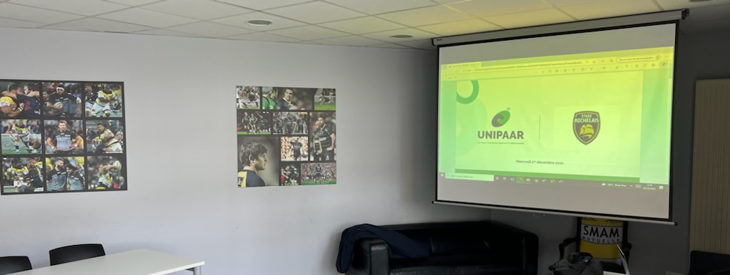UNIPAAR's tweet photo. 🏉 Tournée des clubs et institutions du rugby français 🏉

Un grand merci aux salarié(e)s et dirigeants de l'@avironrugbypro, @agen_rugby, @staderochelais, @StadeToulousain, @UsmSapiacRugby et @FranceRugby pour leur accueil chaleureux la semaine dernière ! https://t.co/aPAFB4wsQC