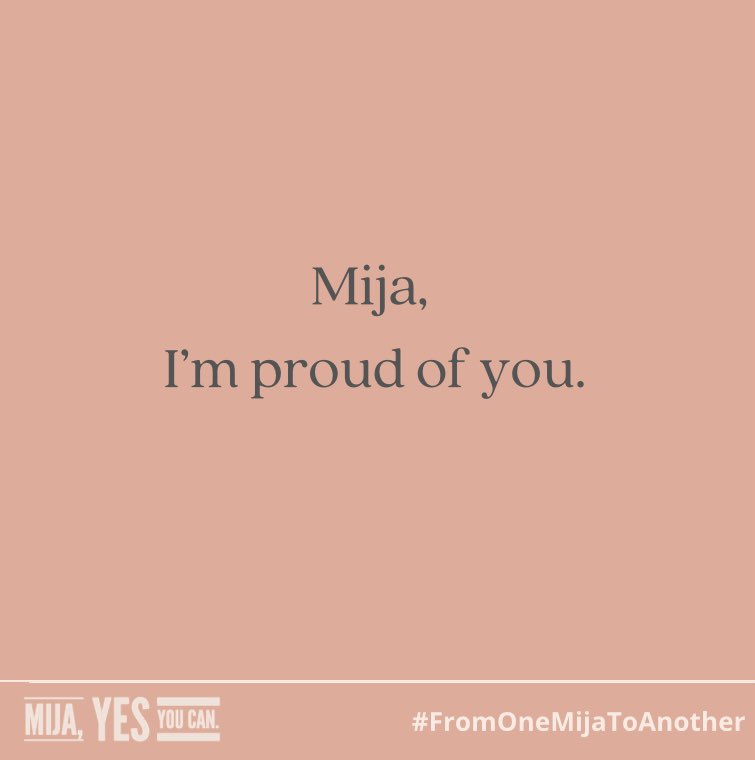mijayesyoucan's tweet photo. #FromOneMijaToAnother: In case you needed a reminder. You should be proud of yourself, too. ❤️

🏷 Tag a Mija you’re proud of to remind them how amazing they’re doing. ❤️

••••
#MijaYesYouCan #MijaPower #MijaStrong #womensupportingwomen #womenempowerment #motivation https://t.co/gOZnPVXpFh