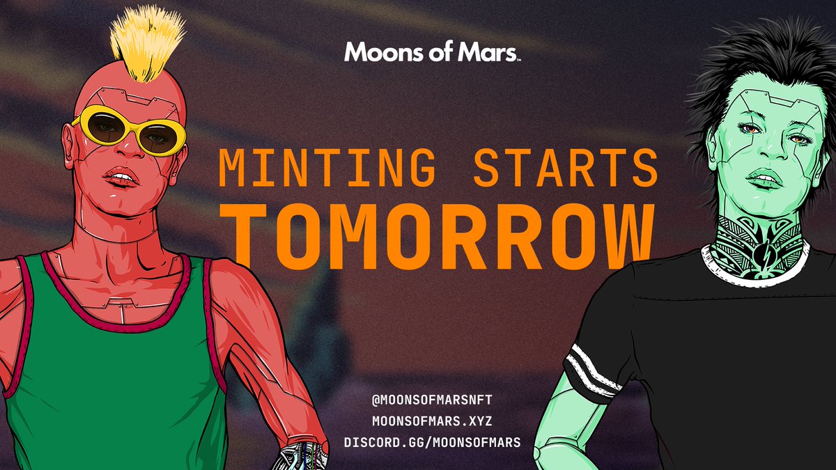 moonsofmarsxyz's tweet photo. One. More. Day. 

2,400 tickets to @thefatedlive go on sale tomorrow. Each ticket will reveal a randomly generated #renegade. Hop in our Discord (https://t.co/RQvIhTchJB) for more info.

This is just the beginning, we're excited to let the story unfold. https://t.co/eo9V4SnVqi