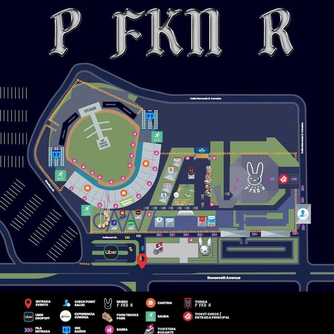 Fleek_Mag's tweet photo. Bad Bunny y su equipo han invertido más de 10 millones de dólares en sus conciertos 'P FKN R' en el Hiram Bithorn de Puerto Rico.

El formato es lo más parecido a un festival, incluyendo hasta un museo.

Se prevé que asistan más de 35 mil personas por día. https://t.co/aWaduZgN3Y