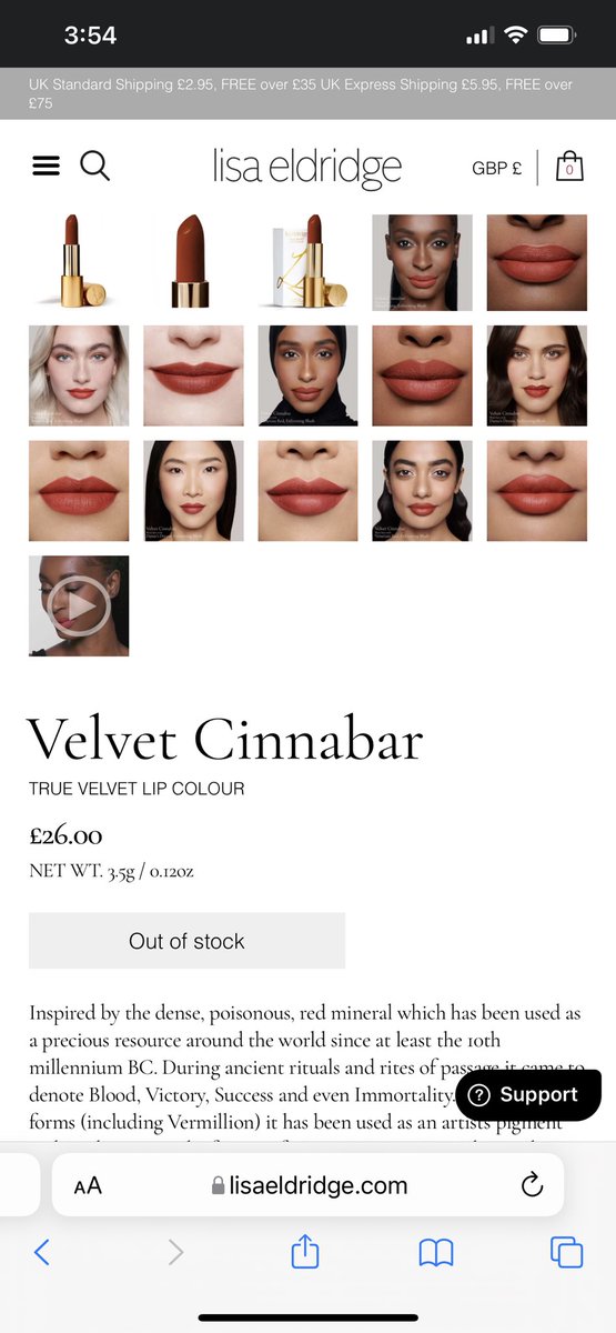 @Lisa_Eldridge I am in love with #LEvelvet #lipsticks I have most of the shades but #velvetcinnabar shade is always out of stock when I try to buy, It’s the top thing on my #christmaswishlist kindly let me know when it will be re stocked, thank you very much 💕💕