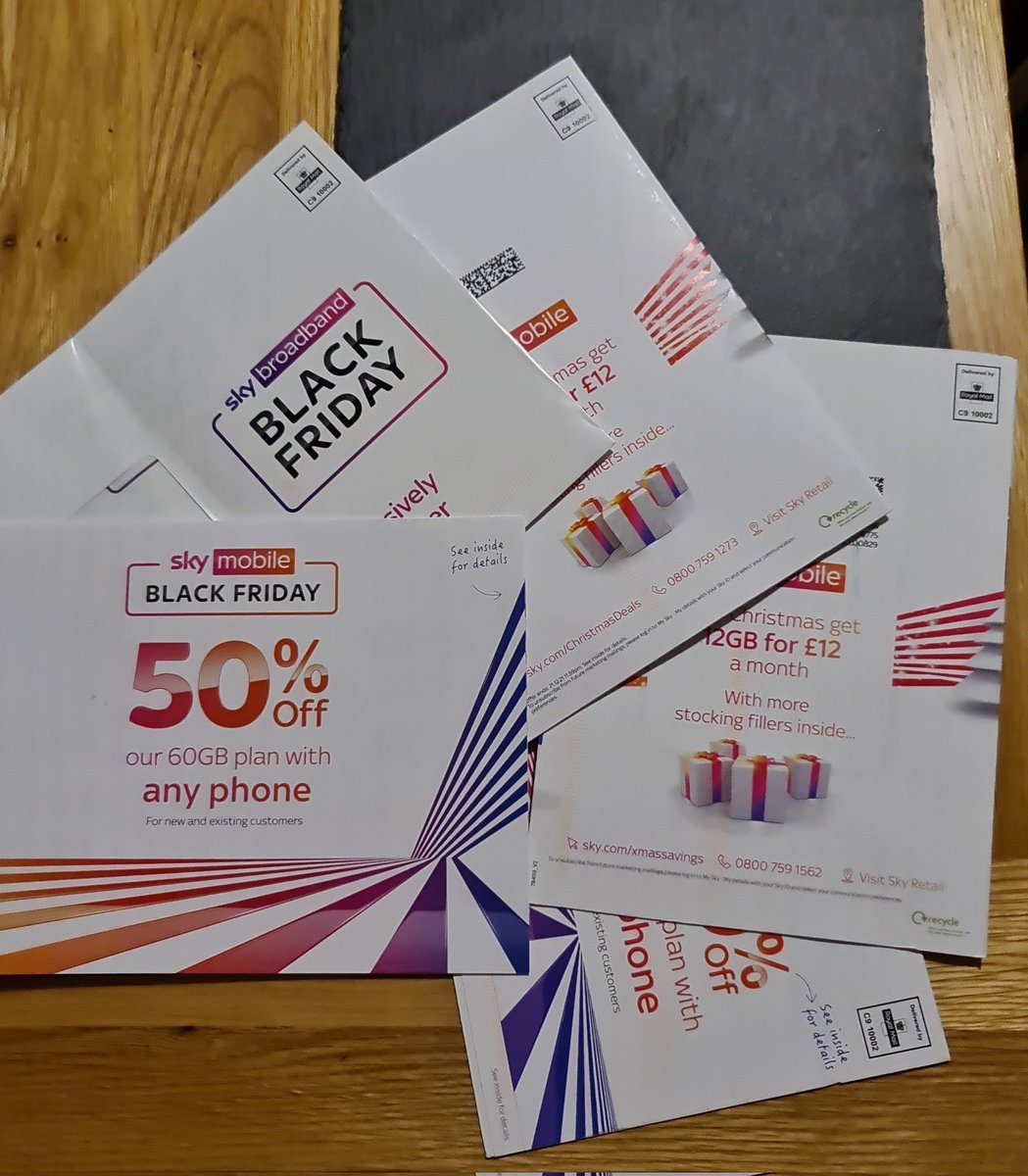 _shuntfield's tweet photo. @SkyHelpTeam this is the junk you lot have sent me in the last few weeks. One at least per week #makeitstop #CarbonNeutral I think not. https://t.co/qZDxj0ZNNp