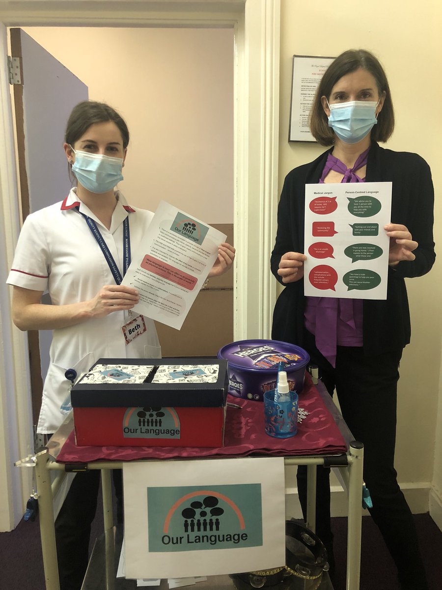 Eva_Barry97's tweet photo. ‘Our Language’: Promoting the use of person-centred language in @RoyalDonnybrook 
A huge thanks to all the staff for getting on board with such enthusiasm! @beth_armstrongg @rosannestaveley @SarahMc_Alister https://t.co/699vKzBYLf