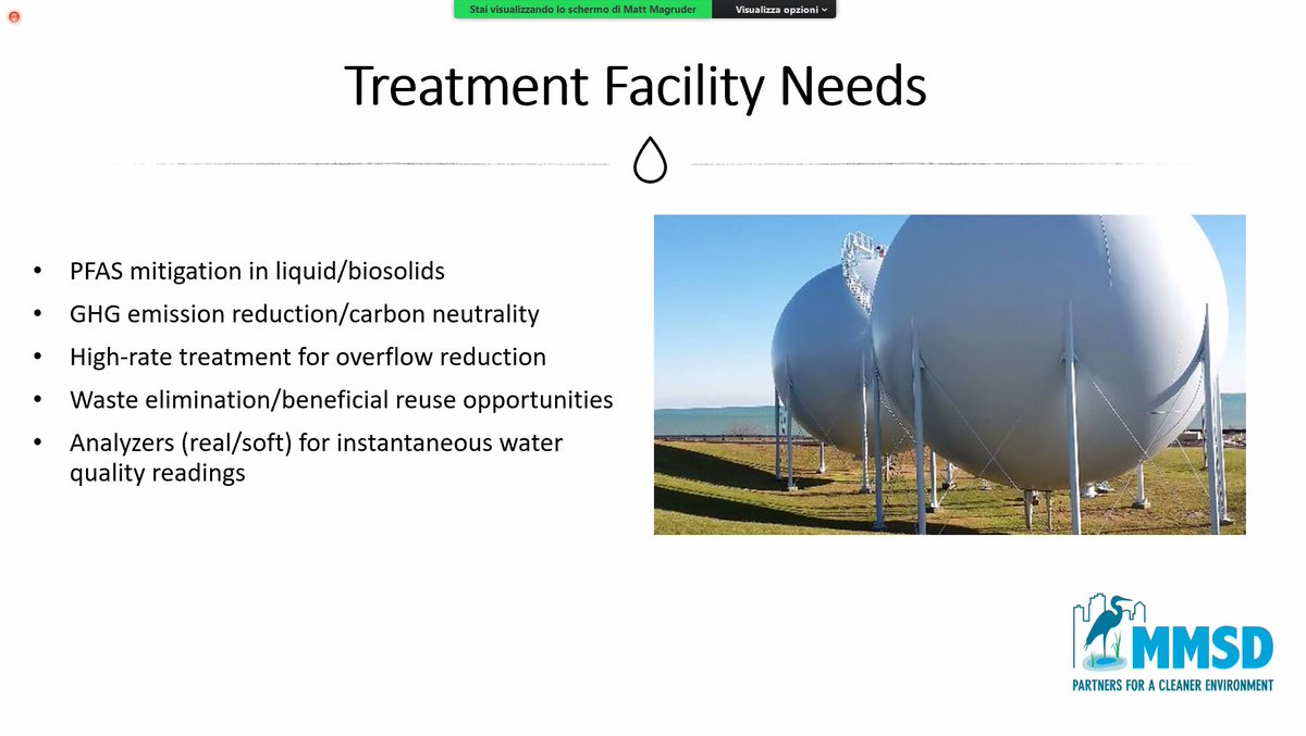 EUTechbridge's tweet photo. #EUTechbridge #webinar 💻
Discovering the @MMSD_MKE's #innovation needs in the #wastewater and #sewerage sectors: they seek tecnologies in the areas of #conveyance, #treatment #facilities and #stormwater management💧 stay tuned to learn how to get involved! 🚀 https://t.co/D8QXPp54Vo